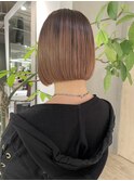 首がキレイに見えるボブ