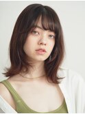 外ハネボブ/エギョモリ/菱形ボブ/ペールベージュ[新宿]
