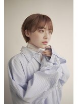 ムク 甲府(muku.)&nbsp;ミディアムヘア/斜めバング/グレージュカラー/甲府駅