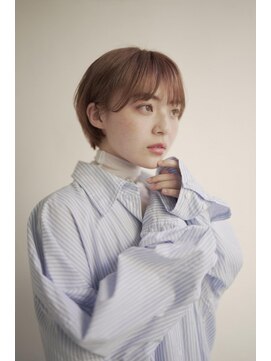 ムク 甲府(muku.) ミディアムヘア/斜めバング/グレージュカラー/甲府駅