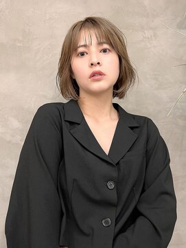 キイ ギンザ(k.e.y GINZA) 髪質改善シースルー大人ボブ