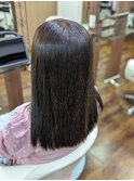 縮毛矯正×カラー×髪質改善