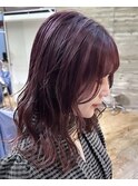 チェリーレッドピンクラベンダーボルドーカラーブリーチカラー