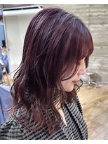 ヲタク(wotaku.)&nbsp;チェリーレッドピンクラベンダーボルドーカラーブリーチカラー