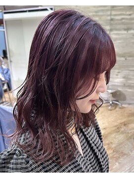 ヲタク(wotaku.) チェリーレッドピンクラベンダーボルドーカラーブリーチカラー