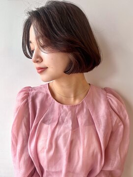 ラフ フロム ガーデン(Laf from GARDEN) ショートヘア/シアーカラー/ダークアッシュ/韓国風/ワンカール