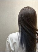 インナーカラー×ダークネイビー【TELA HAIR 守谷】