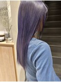 透明感カラー★ダブルカラーブリーチパープル