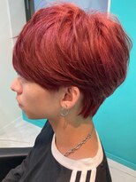 ユー イケブクロ(u Ikebukuro)&nbsp;ブリーチ/ブリーチなし/レッド/チェリーレッド/メンズマッシュ