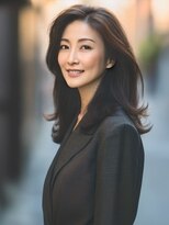 アルトリスト(Altruist Aging×HAIR&SPA)&nbsp;★ダークアッシュ大人ガーリーボブ着物ミディアムレイヤーカット