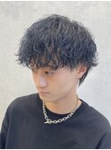 波巻きパーマ/マッシュウルフ/ツーブロック/刈り上げ