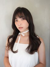 ラヴィズム 新潟西区小新(LUVISM) 韓国/顔周りレイヤー/おくれ毛/ベージュ/ダブルカラー/西区/小新