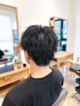 セイドット フクオカ(Say.FUKUOKA) 【メンズ★大名】センターパートスタイル×スパイラルパーマ