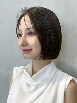 ノイ 銀座(noi) 顔周りレイヤーカットグレージュカラーくびれボブショートカット