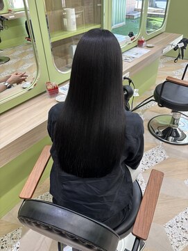 イオエ 西梅田(ioe) ブリーチなしカラー/髪質改善/ミルクティーベージュ/顔へア