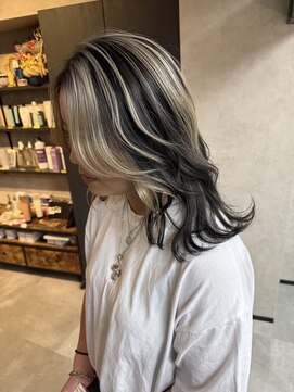 サニー 渋谷(SUNNY) デザインカラー、バレイヤージュ、ハイライト、レイヤーカット