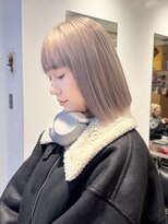 エンネ 新宿(enne)&nbsp;ホワイトカラー/ハイトーンカラー/ボブ/髪質改善/縮毛矯正/新宿