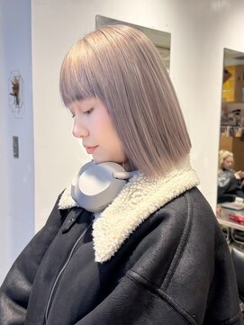 エンネ 新宿(enne) ホワイトカラー/ハイトーンカラー/ボブ/髪質改善/縮毛矯正/新宿