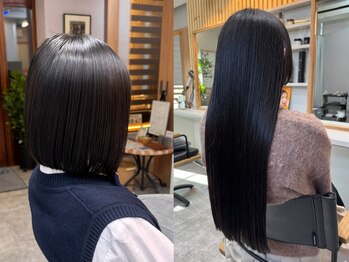 コロレ(COLORE)の写真/自然な質感のストレート。毛先までぷるんとしたツヤとなめらかな手触りに感動☆毎朝のお手入れも簡単に…♪