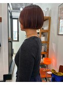 小顔に見えるヘア/オリーブグレー／ココアベージュ［自由が丘］