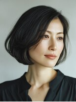 ビフィーノ リルネ(Bifino Rilune)&nbsp;黒髪/クラゲヘアー/オリーブグレー/小顔/ココアベージュ/川西