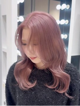 リー 梅田(Lee) jrカラーリスト/fuuka/ブリーチ履歴2回~/ピンクカラー/髪質改善