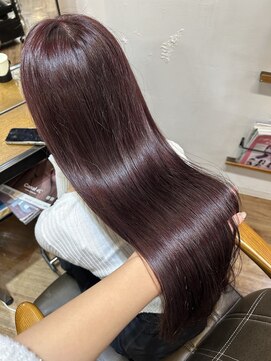 マリアバイアフロート(Maria by AFLOAT) 〈藤間〉ブリーチなしラベンダーピンク/韓国ヘア/ツヤ感カラー