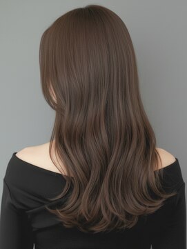 フレイムス ヘアアンドリラックス 赤羽店(Frames hair&relax) 韓国風女神ロングレイヤー×艶ショコラベージュ20代30代赤羽