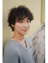 キュー(Cue_) 骨格補正ウルフ+メンズパーマ