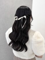 カシュカシュ 表参道(cache cache)&nbsp;結婚式お呼ばれ呼ばれヘアセットハーフツイン