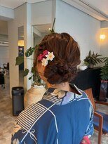 ルイラパレ(Louis La Pale)&nbsp;浴衣に映える上品な編みおろし風アップスタイル
