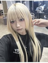 アンク クロス 池袋北口店(ANKHCROSS)&nbsp;ブロンド／ケアブリーチカラー／エクステ