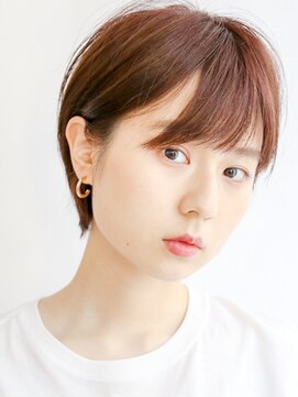 ムルチュラ(muruchura) デザインカラー似合わせカット丸みショートマッシュ2　合田恵生