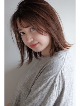 ヘアーアンドメイク シーク 八王子(HAIR&MAKE SeeK) ロブヘア 外ハネ