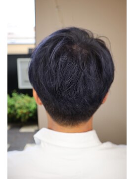 オラ ボーテ(Aura Beaute) メンズマッシュレイヤー×ブリーチオンブルーブラック