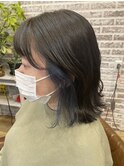 切りっぱなしボブ×インディゴブルー