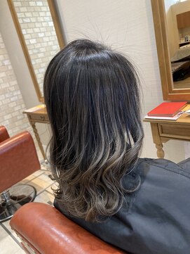 ヘアー クラージュ(hair courage) バレイヤージュカラー