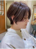 【神田安優奈】ハンサムマッシュな小顔ショート