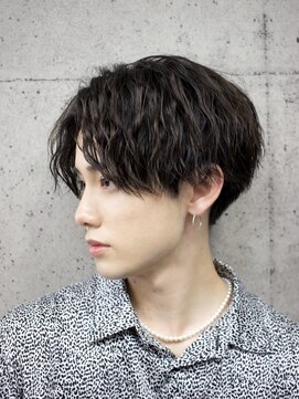 エデアンホンテン メンズサロン(EDEAN 本店 （旧：EDEAN 上通）) 女子ウケセンターパート 熊本メンズヘア ツーブロック 波打ち