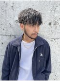 波巻きスパイラルツイストスパイラルパーマツーブロックパーマ