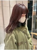 【minami】透明感艶髪ピンクベージュブラウン/顔まわりレイヤー