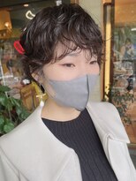 【morio原宿】ニュアンスパーマ癖毛風パーマニュアンスショート