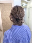 ハーフアップ