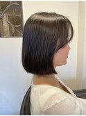 ボブヘア レイヤーボブ 韓国 酸性ストレート