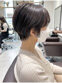 大人女性/前下がりショートボブ
