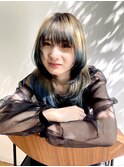 ウルフレイヤーエンドカラーダブルカラーデザインカラー