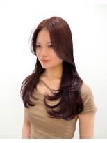 ワン バイ ジエクト(One by The Ect)&nbsp;【ワンカールでOK】韓国風ザクザクレイヤーロング