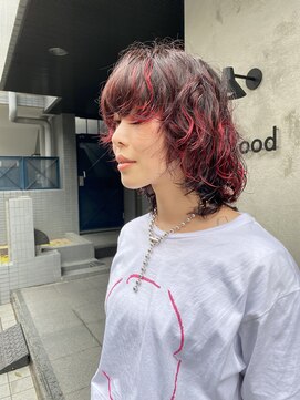 ウッド(uood) ハイライト×ウルフ×赤