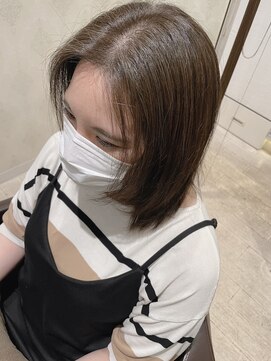 コーエン(cowen) 大人かわいい前髪なしボブ♪赤くならない白髪染め30代40代50代