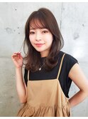 20代30代40代×韓国ミディニュアンスカールくびれヘア